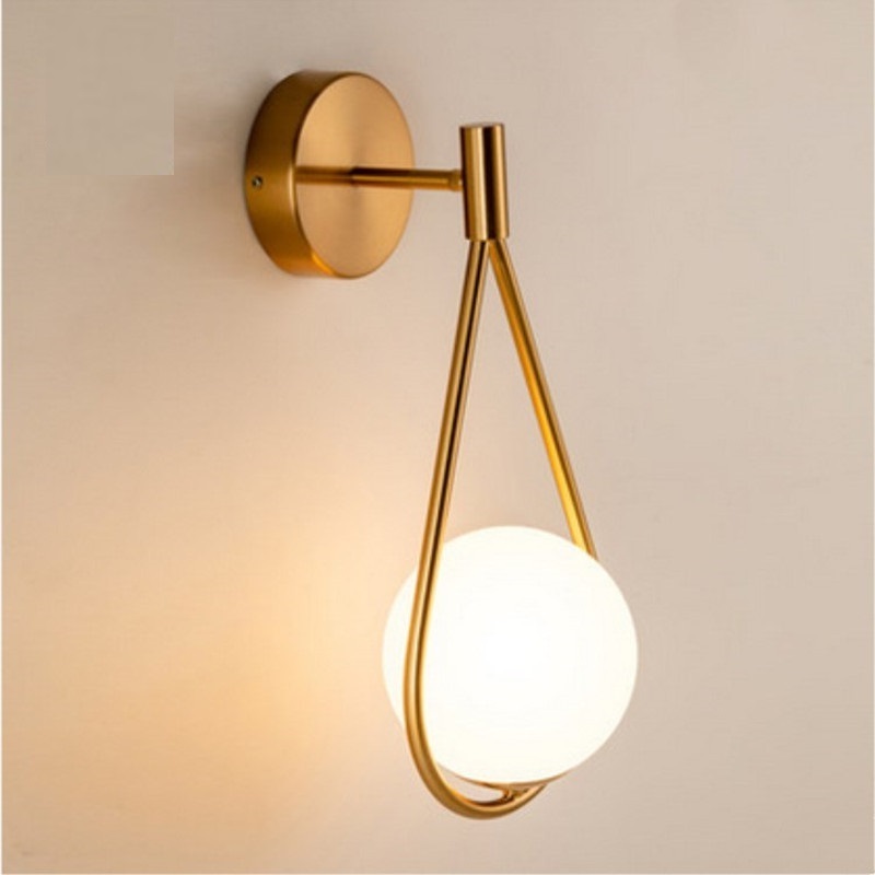 Zeal Lighting Trending Wall Sconce Indoor Modern Glass Lantern Light E27 gold indoor Led Wall Lamps