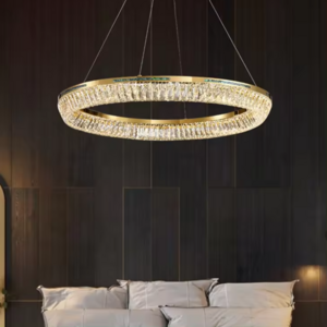 Zeal Lighting high quality pendant light glass shade schoolhouse loft 6 rings modern led