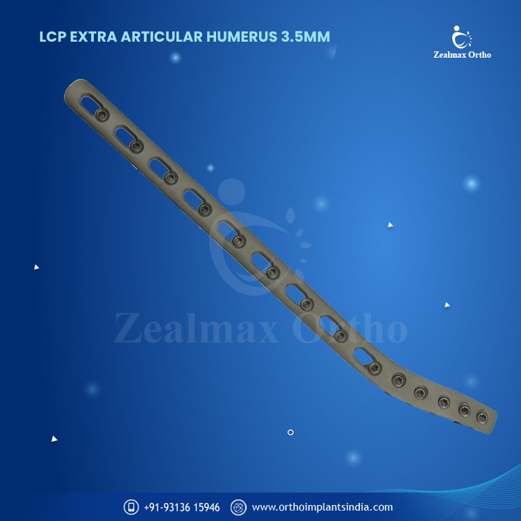 Zealmax Ortho Trauma Titanium Premium Quality Orthopedic Locking Extra Articular Humerus 3.5mm Plate