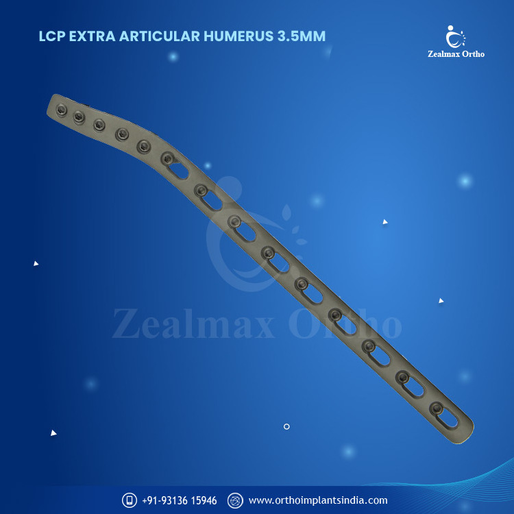 Zealmax Ortho Trauma Titanium Premium Quality Orthopedic Locking Extra Articular Humerus 3.5mm Plate