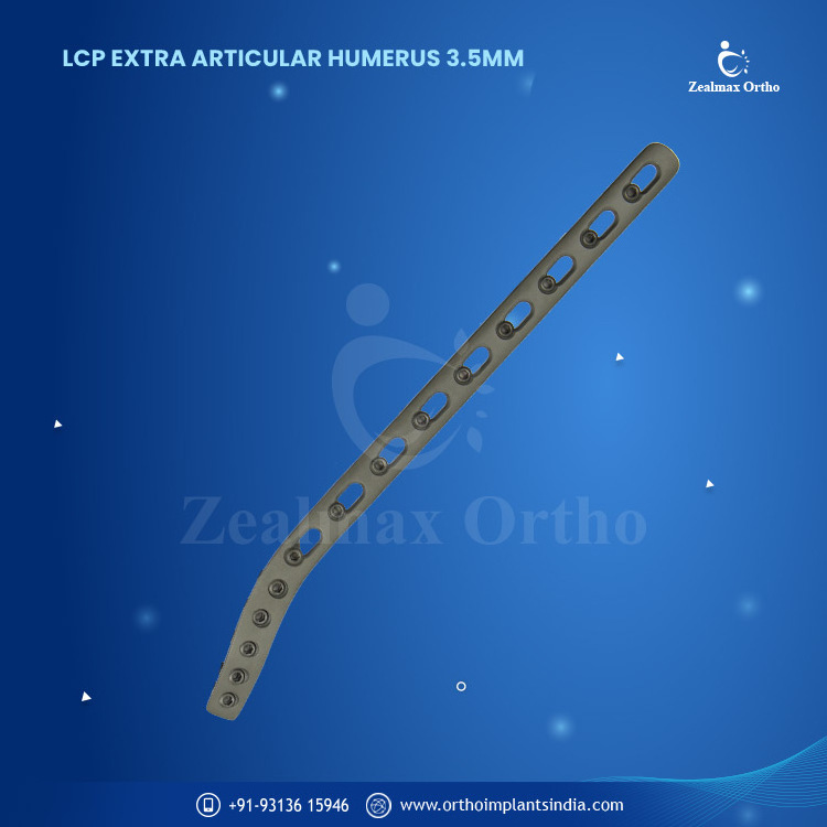 Zealmax Ortho Trauma Titanium Premium Quality Orthopedic Locking Extra Articular Humerus 3.5mm Plate