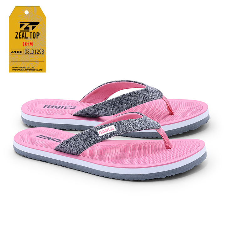 leisure outdoor Rainbow color women soft slide slipper custom beach wedge flipflops outside flip flops for women