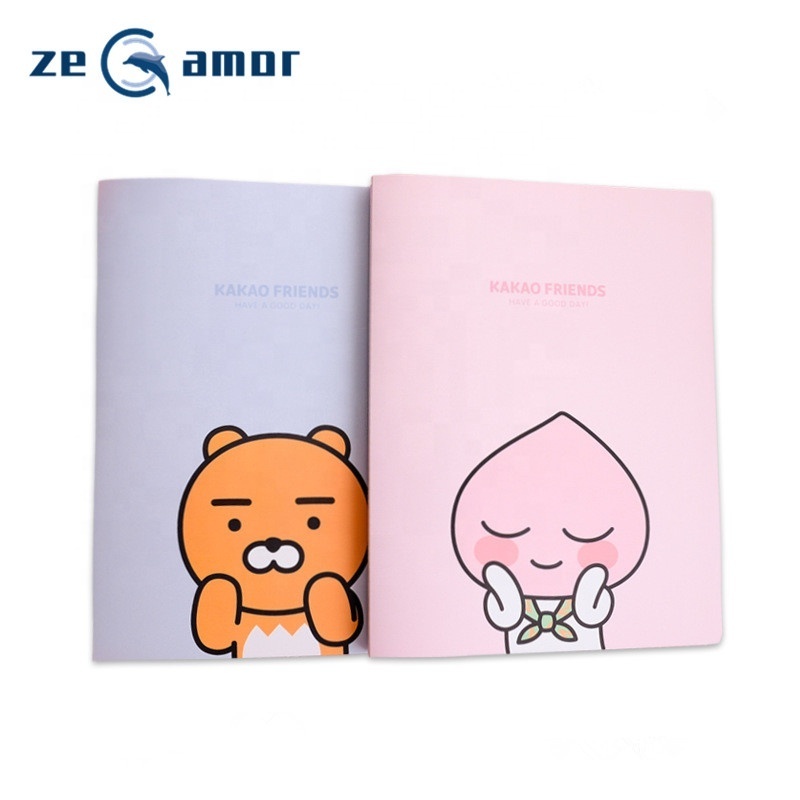 Zeamor A4 Size Logo Customized Design Plastic Blue Clear Paper File Covers Folder