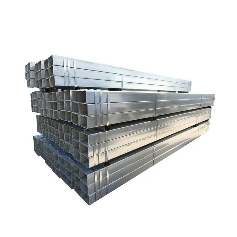 Factory 2x2 3x3 Galvanized Hollow Section 14 gauge tubing tubular iron Square Steel Pipes for Shelter Structure