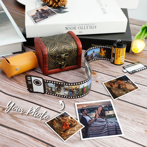 Mother Day Gifts Creative Photo Roll Film Keychain Personalized Custom Photo Album Keychain