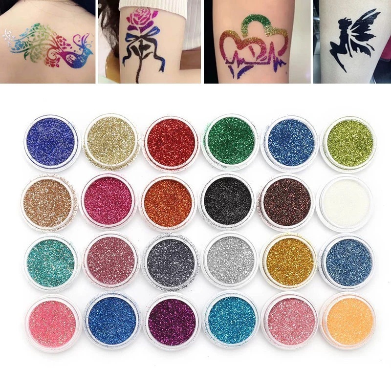 Glitter Tattoo Kits for Girls Unique Professional Glitter Tattoos Kids and Adults Temporary Tattoo Set