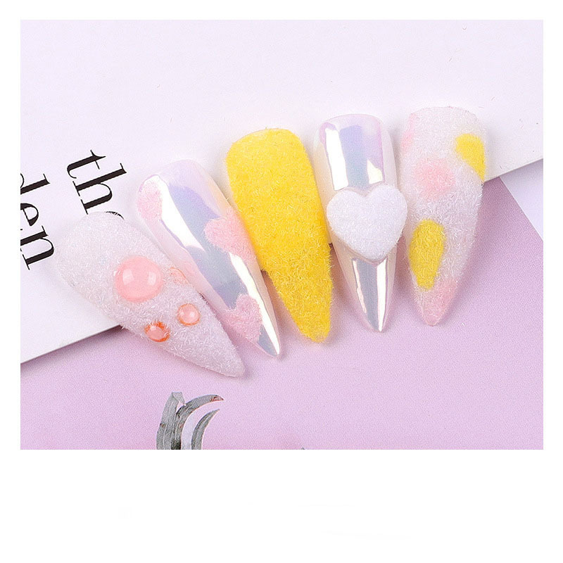 12 Color Winter Flocking Glitter Christmas Nail Glitter Powder Nail Nail Dipping Powder With Uv Gel