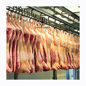 Very Easy Install Pork Slaughter House Equipment 100 Pig Meat Processing Hanging Track Of Abattoir Double Track Machine