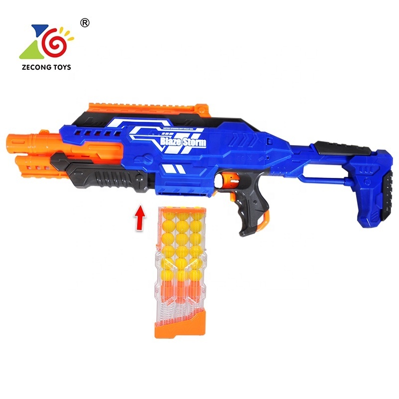 Blaze storm soft bullet gun toy ball shooting bo gun