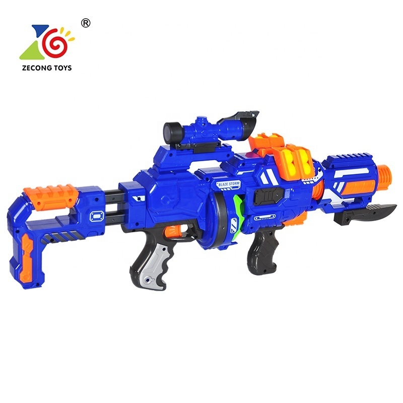 Blaze storm battery toy ball bullet toy gun electric motorized soft foam ball rapid fire ball blaster