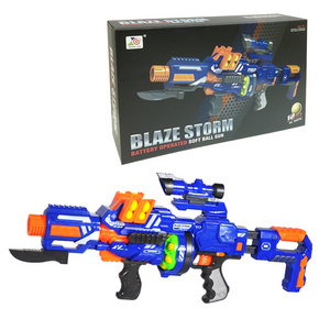 Blaze storm battery toy ball bullet toy gun electric motorized soft foam ball rapid fire ball blaster