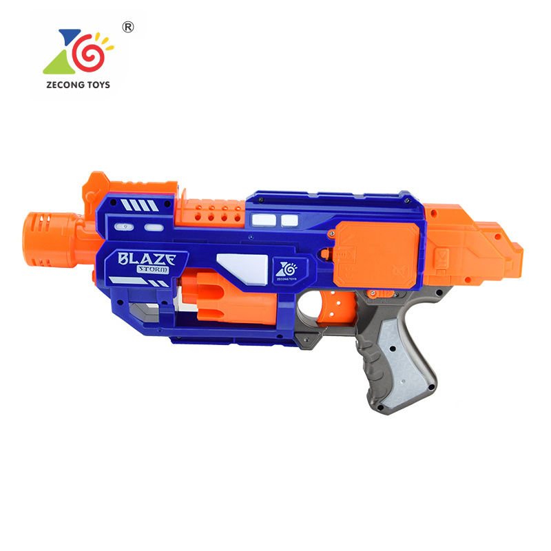 Ze cong super kids toy semi automatic soft bullet gun blaze storm