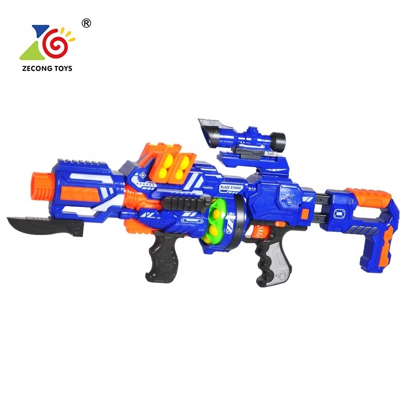 Blaze storm battery toy ball bullet toy gun electric motorized soft foam ball rapid fire ball blaster