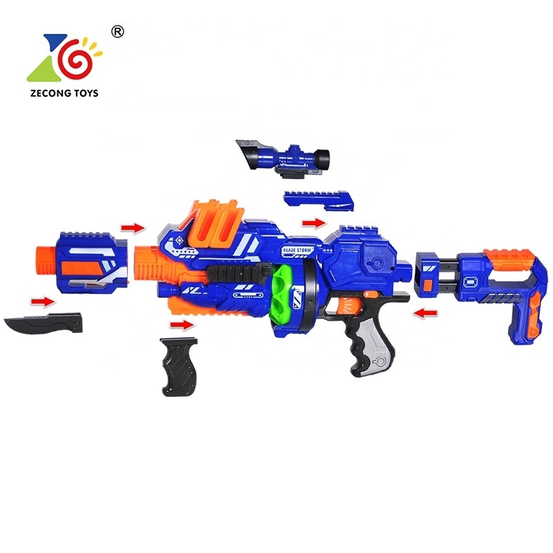 Blaze storm battery toy ball bullet toy gun electric motorized soft foam ball rapid fire ball blaster