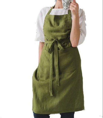 Pink Linen Apron For Cooking Handmade Pure Linen Apron Unisex Adjustable Apron Made With 100% Linen Fabric.