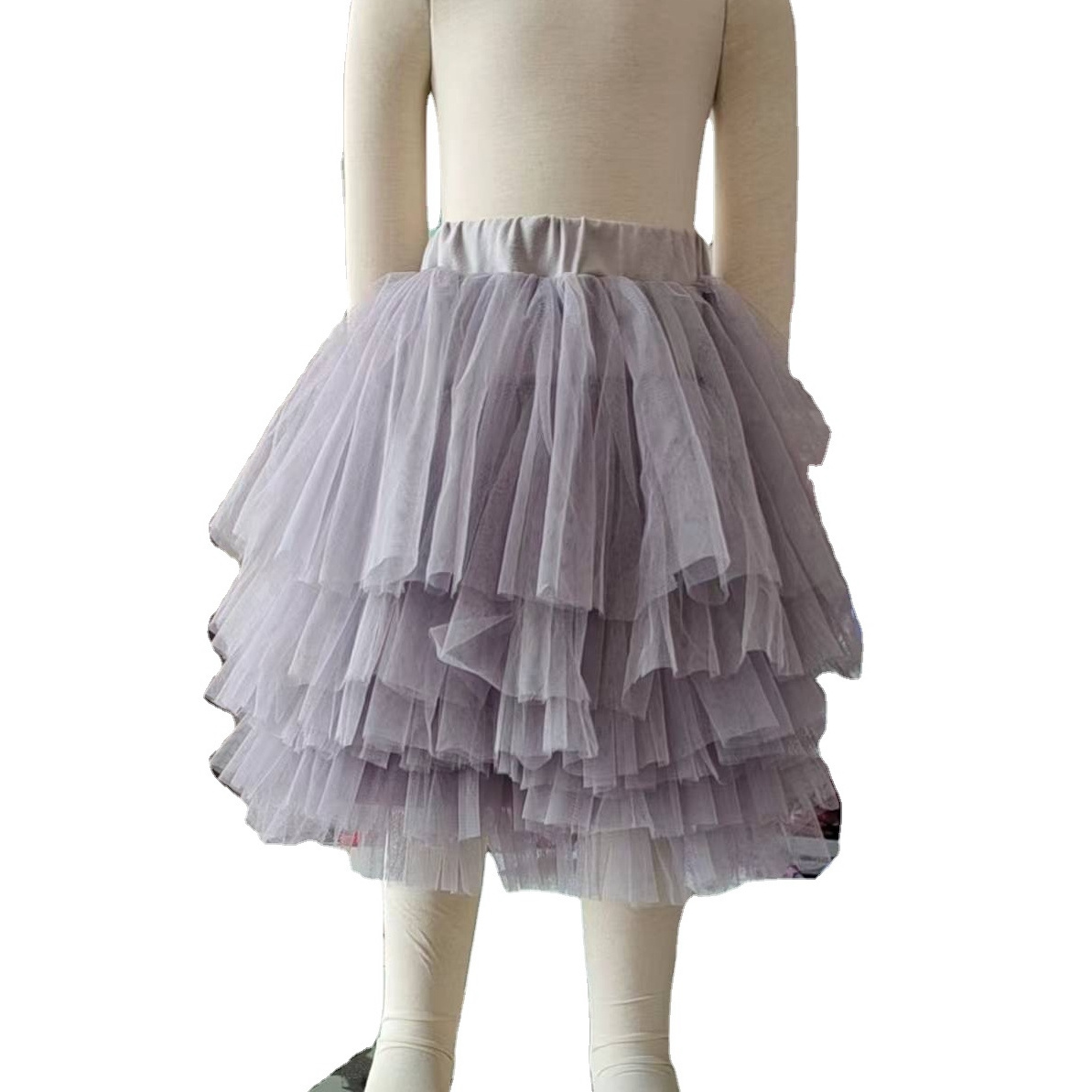 Classic high quality baby girls layered ballet tutu skirt birthday princess party lace dress for kids