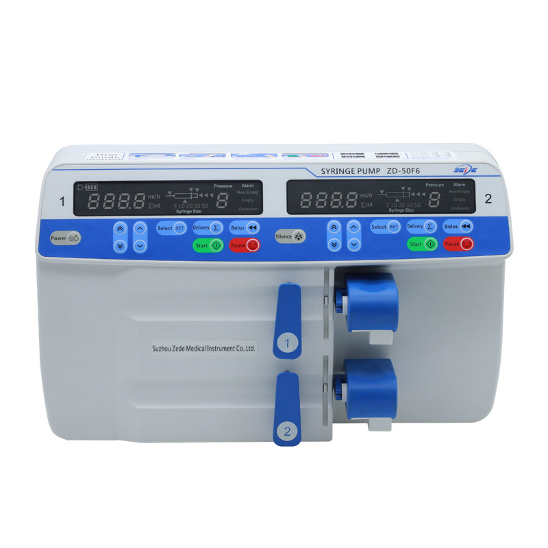 Hospital ICU Dual Channel Portable Electric Injection Syringe Infusion Pump For Ambulance and hospital