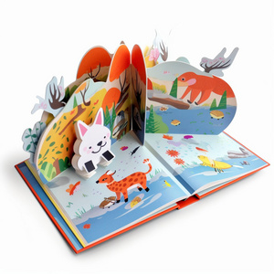 Custom coloring child pop up story kids baby books comic custom children board book printing for kid