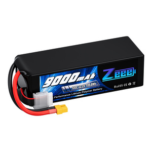 Zeee FPV Drone Battery 6S 9000mAh 100C 22.2V XT60 RC LiPo for Toys Boats Large Scale Airplane Drone Aircraft