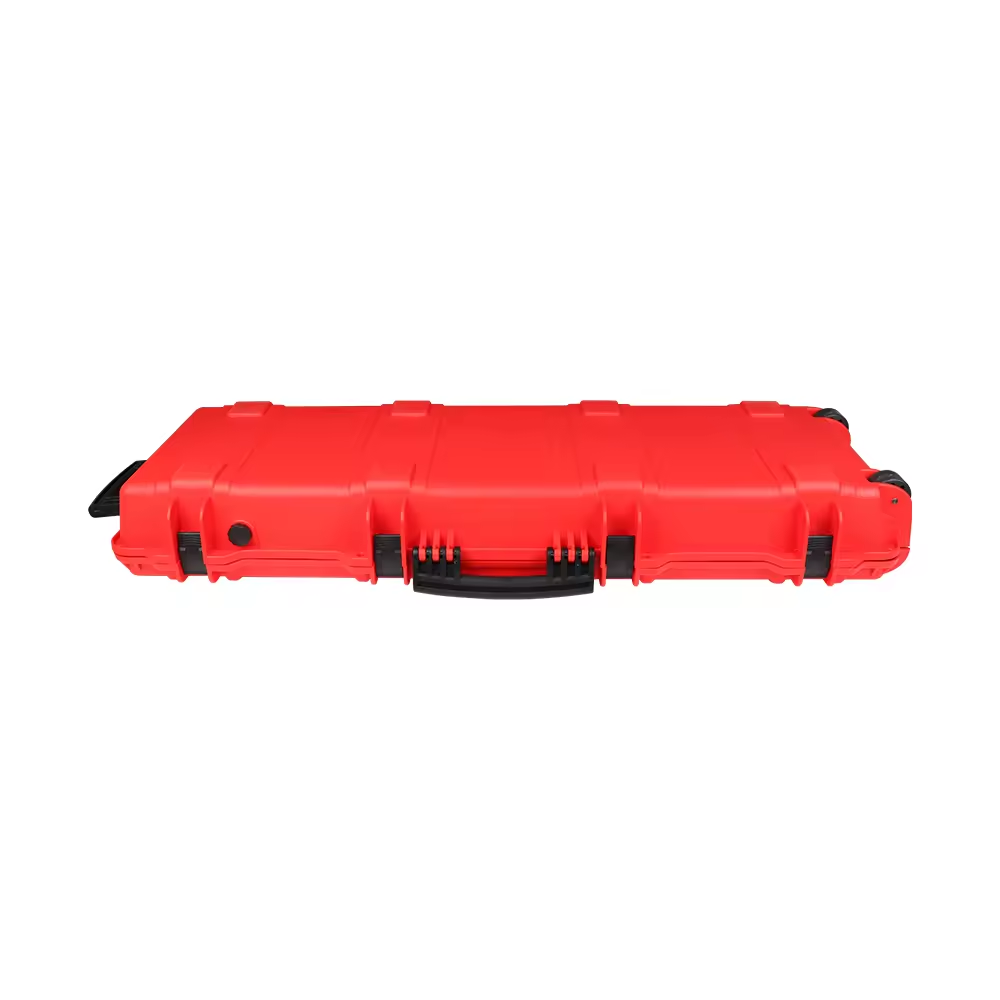 Best Long Gun Case Long Rolling Rugged Hard Plastic Case with customized color and foam