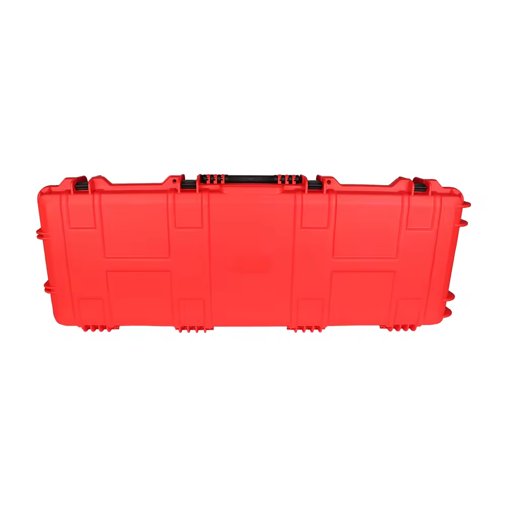 Best Long Gun Case Long Rolling Rugged Hard Plastic Case with customized color and foam