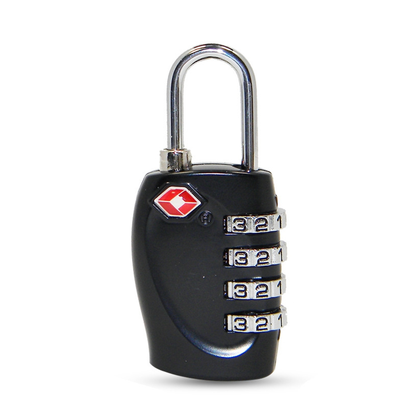 High Quality Alloy Steel TSA Security padlock Luggage safe Lock for Hard Pistols and Tactical Travel Password Lock 4 Digit