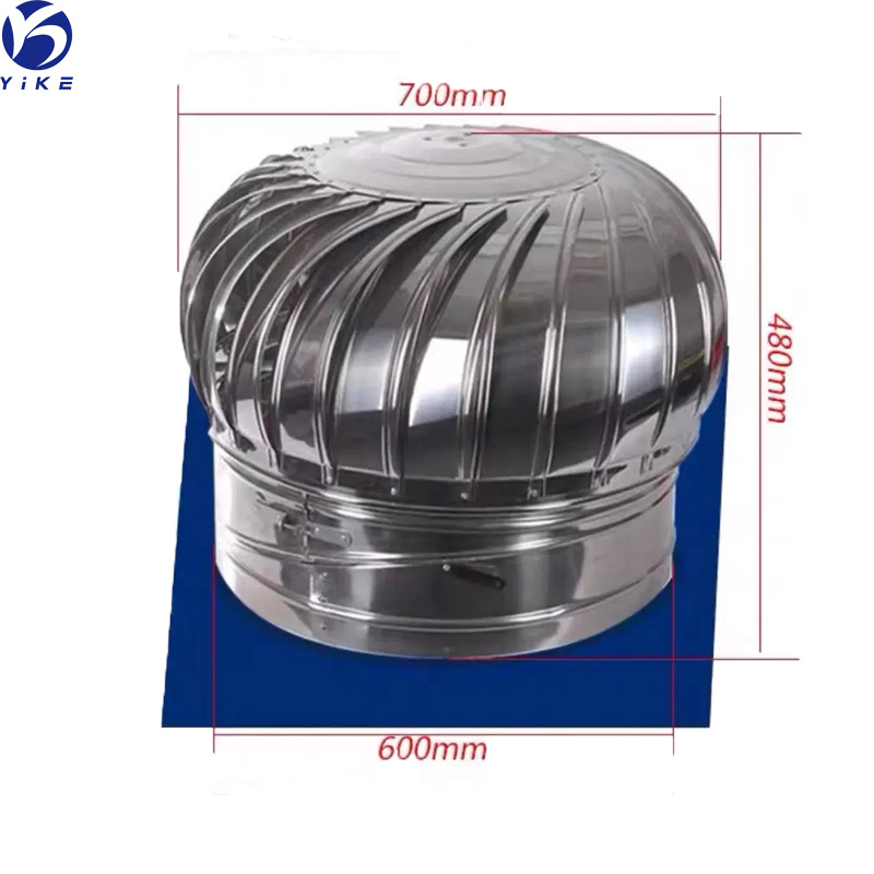 Hot sale Roof Top Turbine Ventilating Fan Natural Powerless Roof fan For Factory Attic Cooling