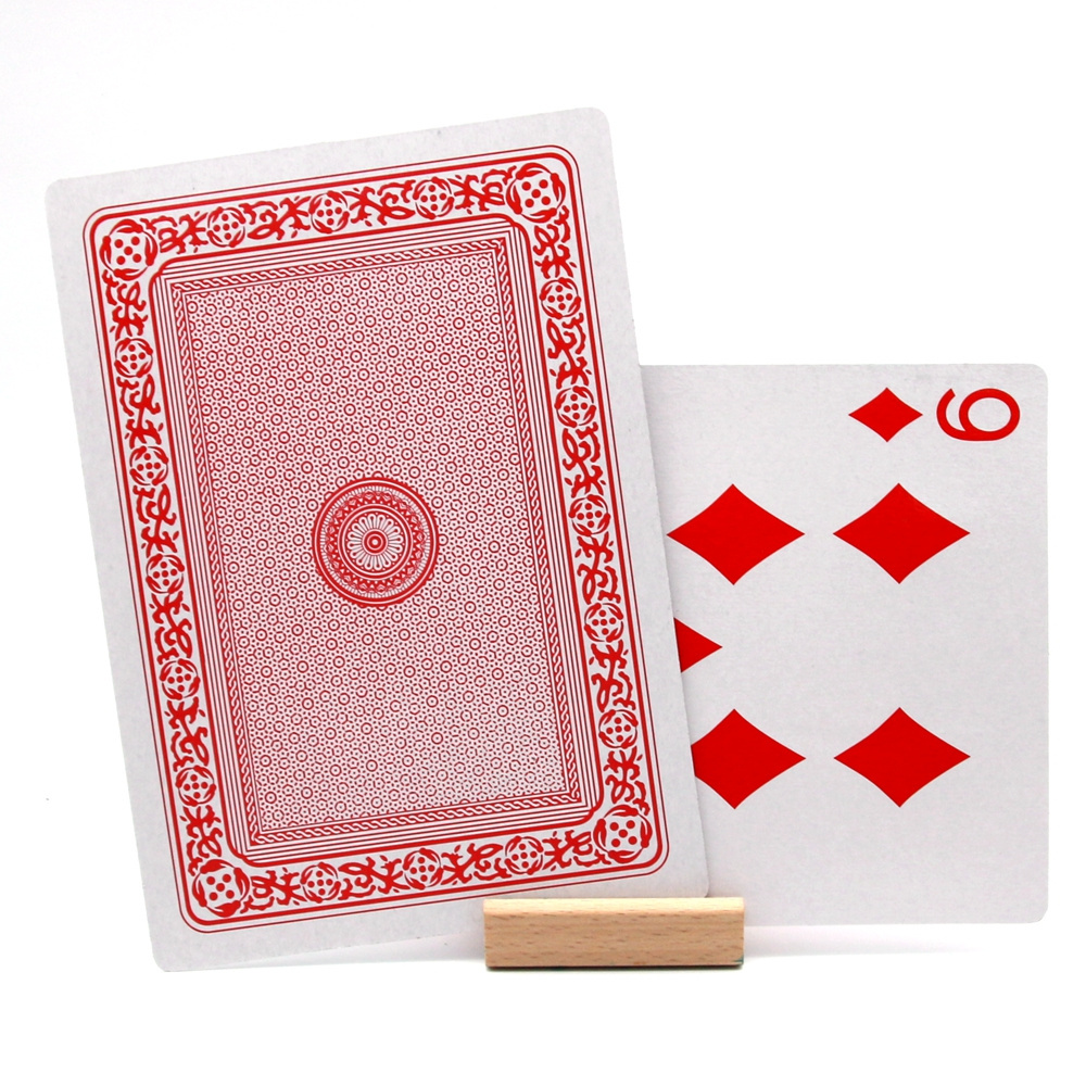 Factory wholesale custom high quality 4 times poker cards crown brand playing cards