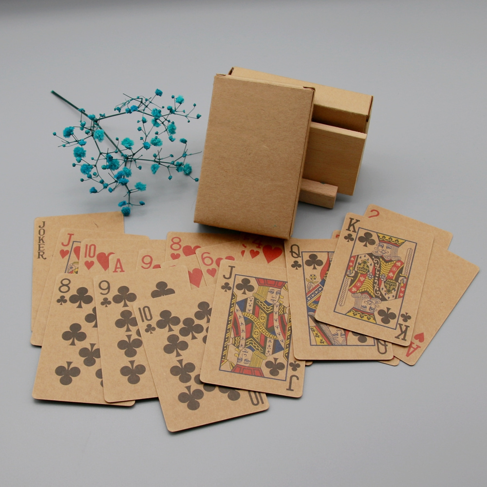 HOT sales custom wholesale creative novelty toys Kraft paper playing cards