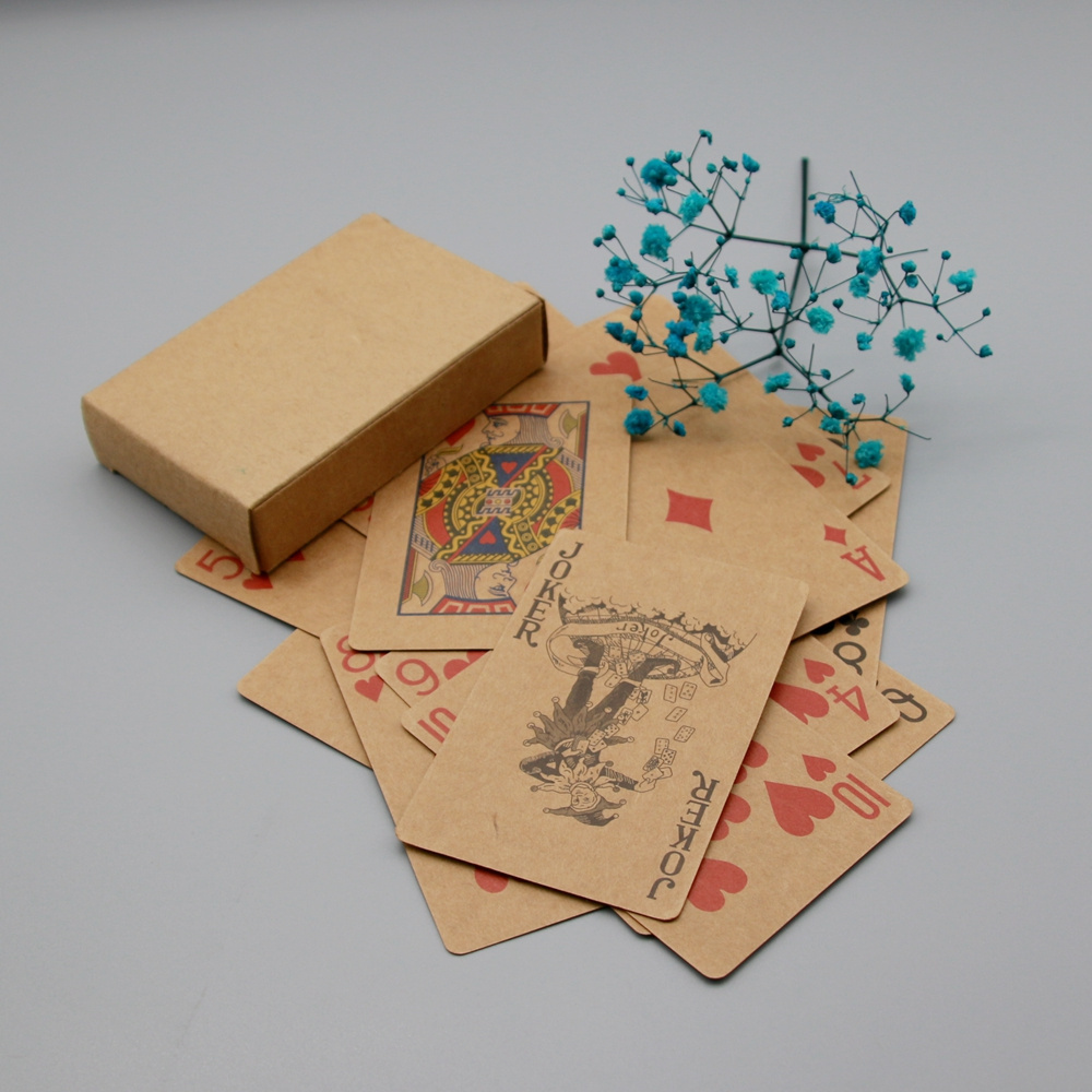 HOT sales custom wholesale creative novelty toys Kraft paper playing cards