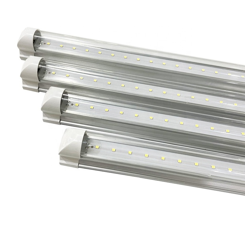 4 foot 6500k t5 t8 t10 aluminium integrated led fluorescent tube light fixture lamp