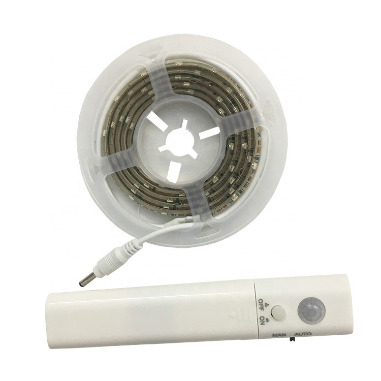 5v usb aaa battery powered bed led motion sensor led strip light