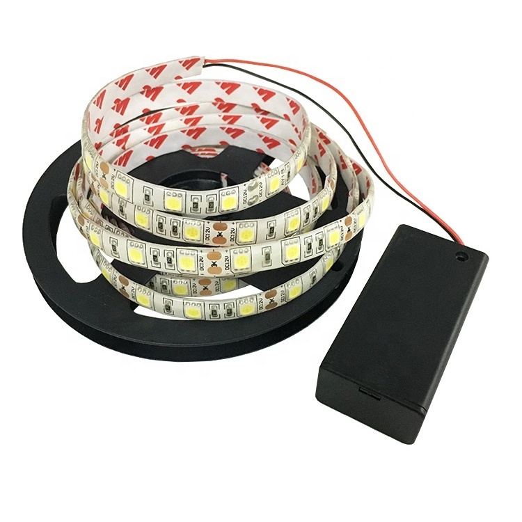 rechargeable small battery powered operated led strip light