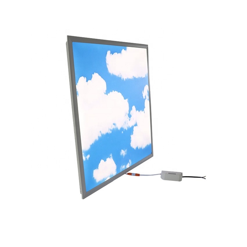 600*600 artificial blue sky sunlight and cloud led skylight ceiling panel home