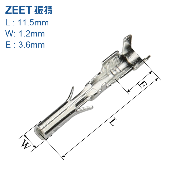 Made in China 3.0 mm Pitch Mini 5556 phosphor copper crimp terminal 43030