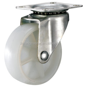 3inch light duty swivel plate caster with small polypropylene caster wheel