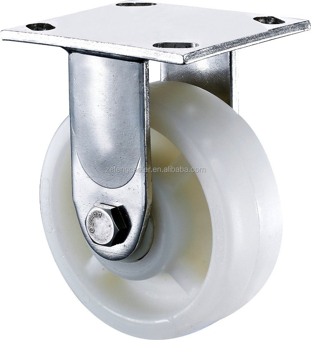 8 inch Heavy Duty 304 Stainless Steel Swivel Nylon Caster wheel