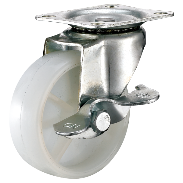 3inch light duty swivel plate caster with small polypropylene caster wheel