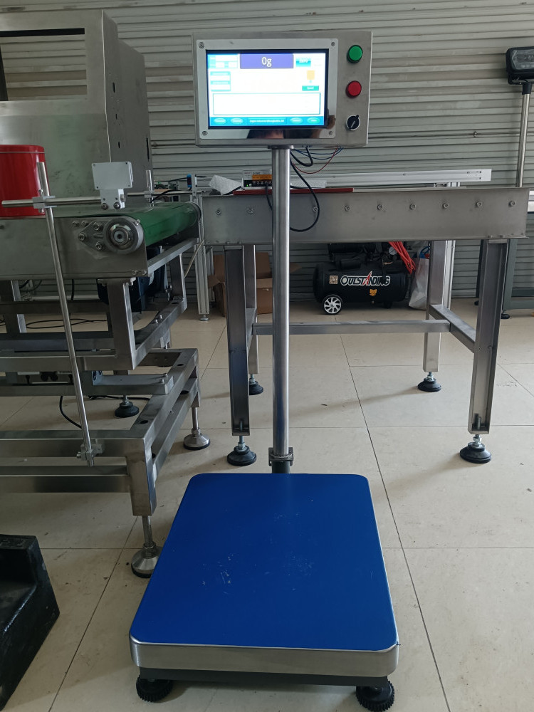 Lower upper limit alarm rejection platform weighing scale checkweigher Ethernet real time data export  transmission