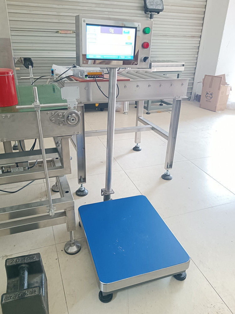 Lower upper limit alarm rejection platform weighing scale checkweigher Ethernet real time data export  transmission