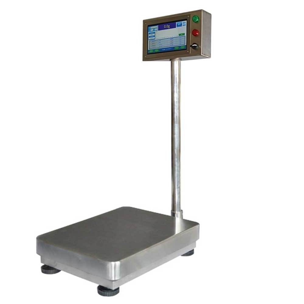 Lower upper limit alarm rejection platform weighing scale checkweigher Ethernet real time data export  transmission