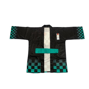 Manufacturer Factory Wholesale Custom High Quality Sublimation Printing Japanese Anime Cloak Happi Coat