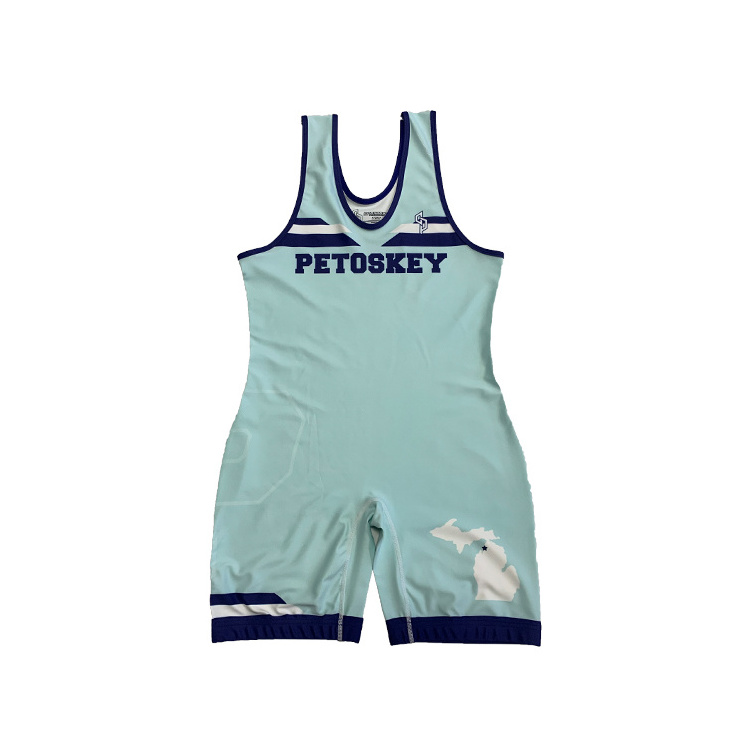 China Factory Direct Offer Free Design Funny Kids Singlet Wrestling/Sublimation Girl Blank Wrestling Singlet