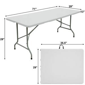 Hotel Used Outdoor Folding Table And Chairs Set White Stackable Chair For Wedding Rectangular Banquet Table