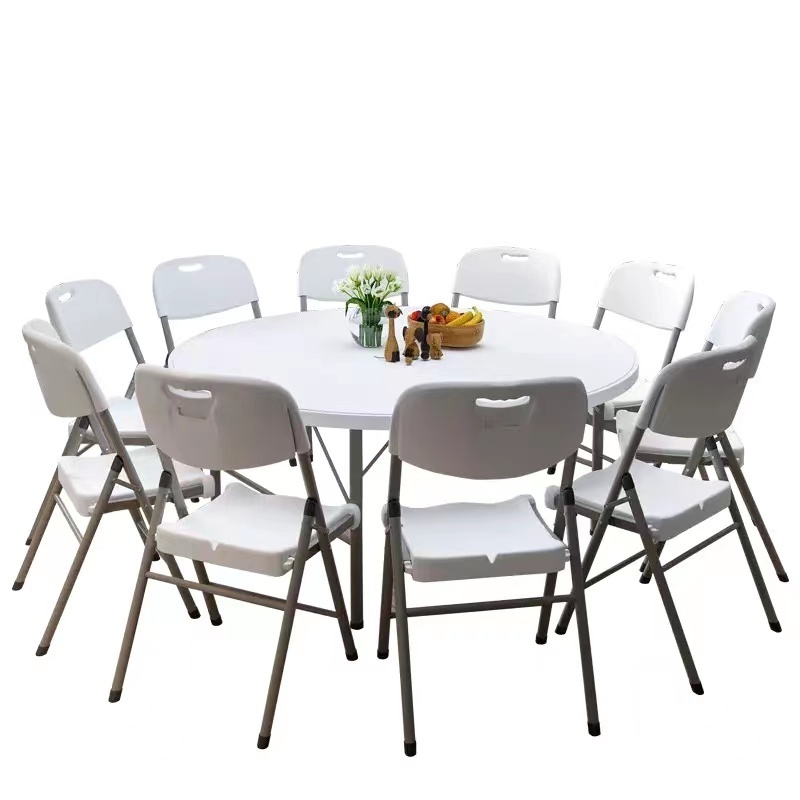 Modern Out cheap Metal Legs white plastic table and chairs price