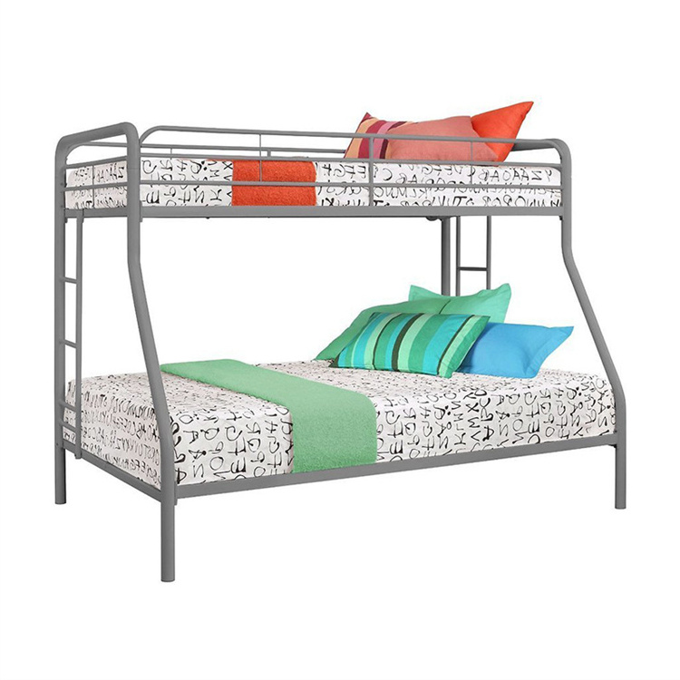 Bunkbed Platform Frame Manufacturers White Black Design Double Steel Metal Bunk Bed