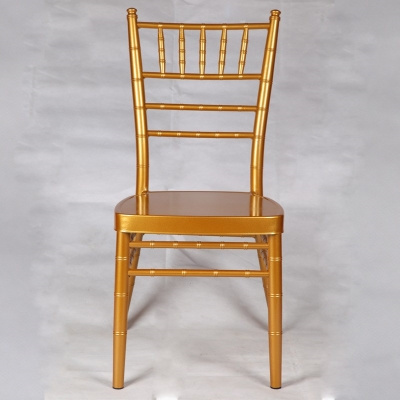 Gold metal wholesale popular tiffany wedding stacking chiavari chair