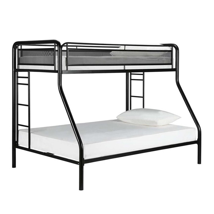 Bunkbed Platform Frame Manufacturers White Black Design Double Steel Metal Bunk Bed