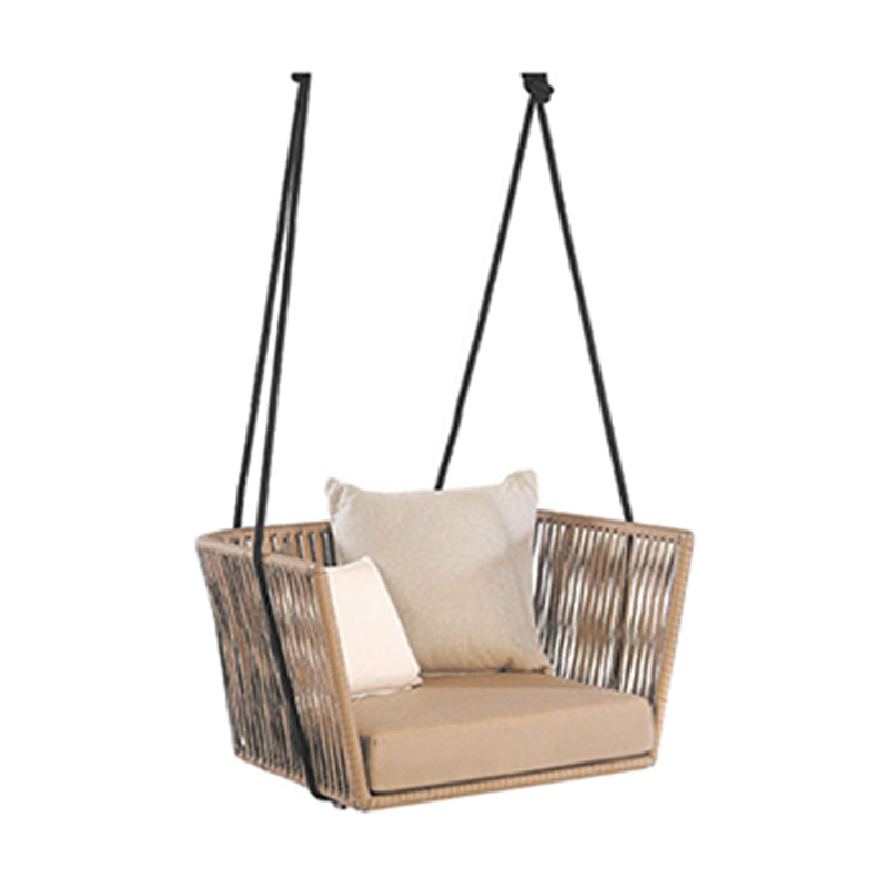 Hot Sell Outdoor Hanging Rattan Egg Chair Leisure Wicker high quality Rattan Patio hanging swing chair in indoor hanging chair