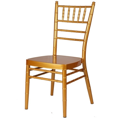 Gold metal wholesale popular tiffany wedding stacking chiavari chair